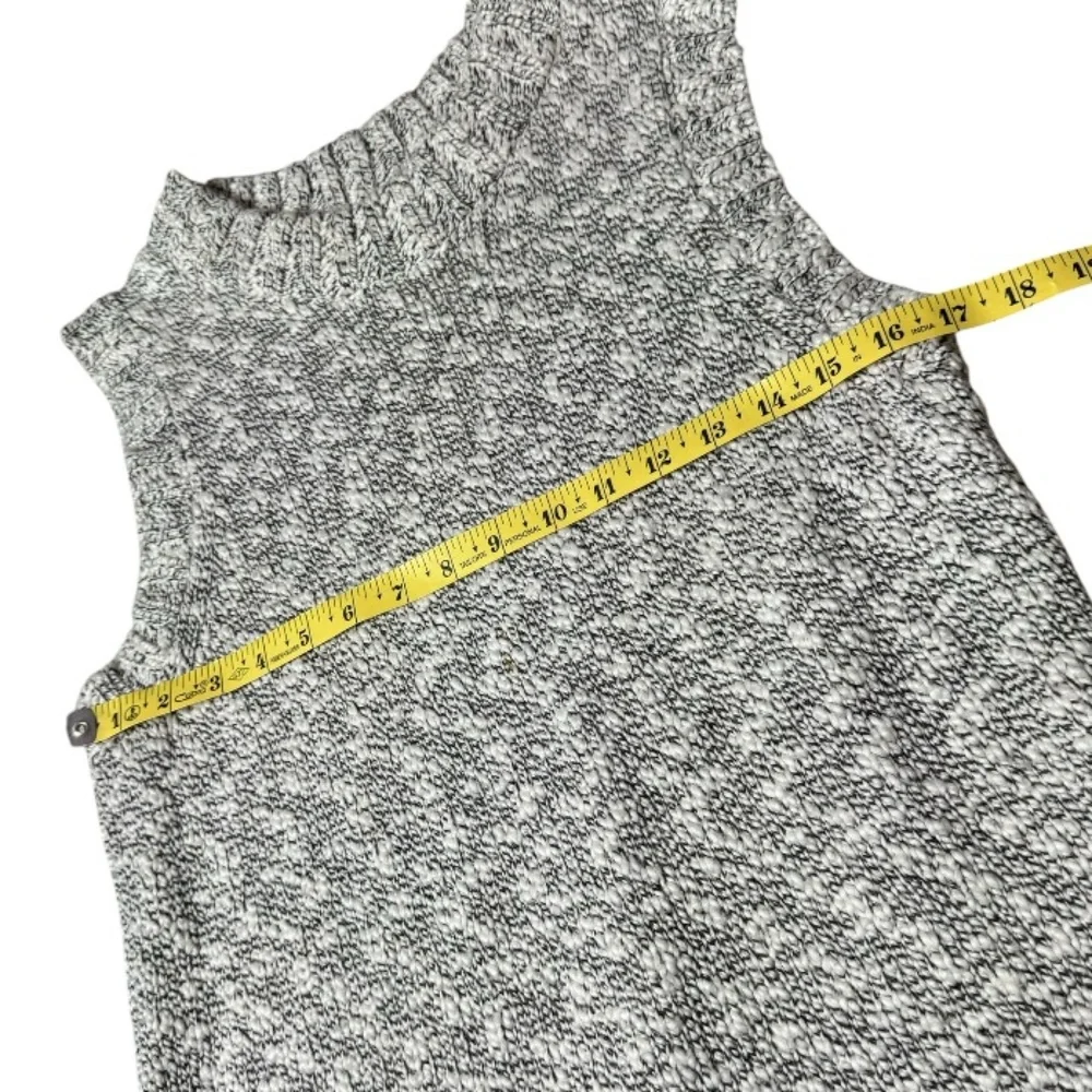 NAADAM Marled Sleeveless Mock Neck Sweater Vest size L